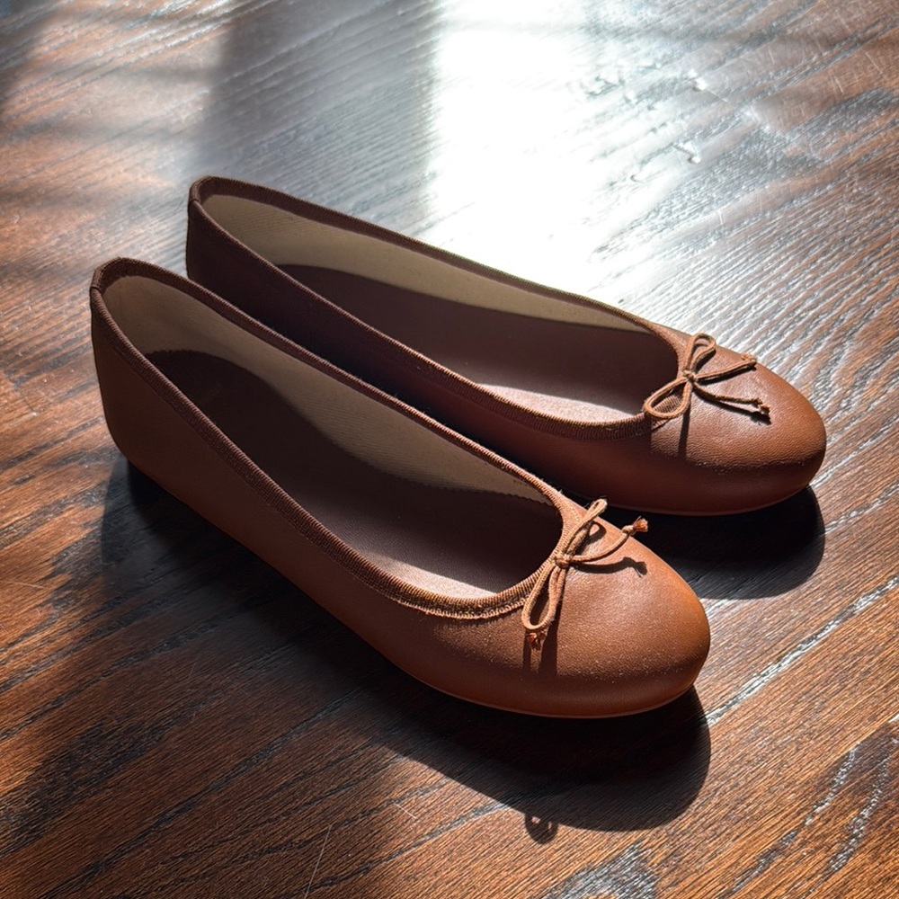JCrew Brown Ballet Flats 7.5
